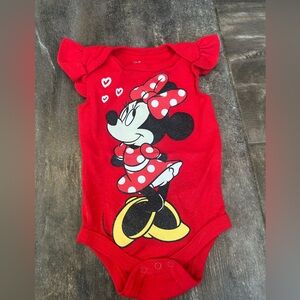 Disney Red Minnie Mouse Kids One Piece